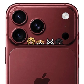 محافظ دور لنز طرح سگ ها برند بلو مدل Blueo Invisible Shock-Resistant Lens Protection مناسب برای Apple iPhone 18 Pro Max