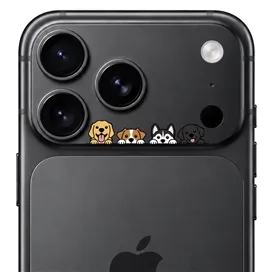 محافظ دور لنز طرح سگ ها برند بلو مدل Blueo Invisible Shock-Resistant Lens Protection مناسب برای Apple iPhone 18 Pro