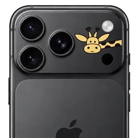 محافظ دور لنز طرح زرافه برند بلو مدل Blueo Invisible Shock-Resistant Lens Protection مناسب برای Apple iPhone 18 Pro