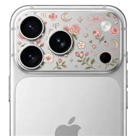 محافظ دور لنز طرح گل برند بلو مدل Blueo Invisible Shock-Resistant Lens Protection مناسب برای Apple iPhone 18 Pro