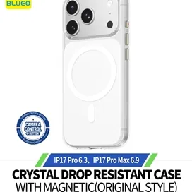 قاب بلو کریستالی مدل Blueo Crystal Clear Pro Drop Resistant Case With Magnetic (original Style) مناسب برای Apple iPhone 18 Pro Max