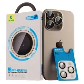 رینگ محافظ لنز بلو تیتانیوم ضد انعکاس نور Blueo 99Anti-Reflective PVD Titanium Alloy Lens Glass مناسب برای Apple iPhone 18 Pro Max