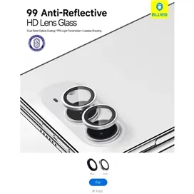 رینگ محافظ لنز بلو تیتانیوم ضد انعکاس نور Blueo 99Anti-Reflective PVD Titanium Alloy Lens Glass مناسب برای Apple iPhone 18 Pro