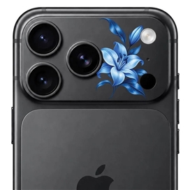 محافظ دور لنز طرح لیلیوم آبی Blue Lilium بلو Blueo Invisible Shock-Resistant Lens Protection مناسب برای Apple iPhone 18 Pro Max