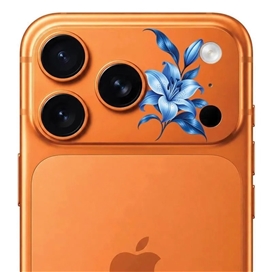 محافظ دور لنز طرح لیلیوم آبی Blue Lilium بلو Blueo Invisible Shock-Resistant Lens Protection مناسب برای Apple iPhone 18 Pro