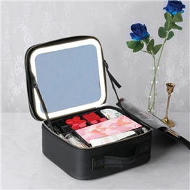 کیف لوازم آرایش آینه دار گرین لاین Green Lion Makeup Organizer GNMAKEORGBK دارای چراغ