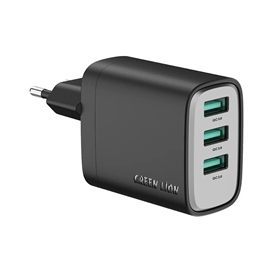شارژر دیواری سوپرا 24 وات گرین لاین Green Lion GN3USB24EUBK