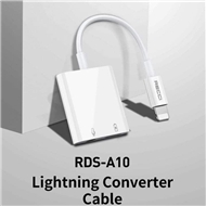 تبدیل لایتنینگ به لایتنینگ و جک 3.5 میلیمتری رسی مدل RDS-A10
