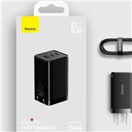 آداپتور دیواری سه پورت بیسوس Baseus GaN 5 Pro Fast Charging 65W CN CCGP120002