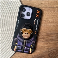 قاب Nimmy Cool & Cute Series مشکی میمون مناسب برای Apple iPhone 15 Pro Max