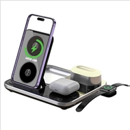 استند و شارژر وایرلس Green Lion 4 in 1 Wireless Charging Station 2 توان 15 وات