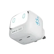 آداپتور شارژ 45 وات هوشمند پاورولوژِی Powerology Lumix GaN AI Power Charger PWCUQC052WH