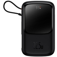 پاوربانک شارژر سریع 22.5 وات به همراه کابل تایپ‌سی 10000 بیسوس Baseus Qpow Pro Fast Charge Power Bank PPQD020101