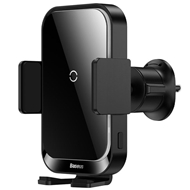 هولدر موبایل خودرو و شارژر وایرلس 15 وات بیسوس Baseus Halo Electric Wireless Charging Car Mount SUDD000001