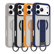 قاب مگسیف MagSafe ضد ضربه لولو Levelo مدل استند دار Morphix Clara مناسب برای Apple iPhone 17 Pro Max