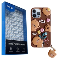 کاور اپیکوی مدل Chubby Bear مناسب برای گوشی موبایل اپل iPhone 13 Pro Max به همراه آویز