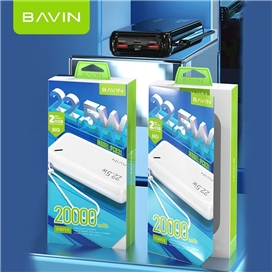 پاوربانک 20000 باوین Bavin PC031 توان 22.5 وات