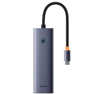 هاب تایپ سی 5 پورت بیسوس Baseus 6 Port USB-C Hub Adapter BS-OH111 B00052807813-00