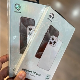 قاب شفاف برند Green Lion مدل Delgado PC Case مناسب برای Apple iPhone 15 Pro Max