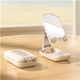 هولدر موبایل تاشو و آینه رومیزی بیسوس Baseus BS-HP008 Seashell Series Phone Stand With Mirror B10551501511