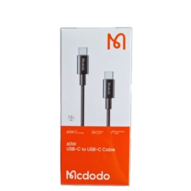 کابل دو سر تایپ سی 60 وات 1.2 متر مک دودو Mcdodo USb-C to USB-C 3A Cable CA-277