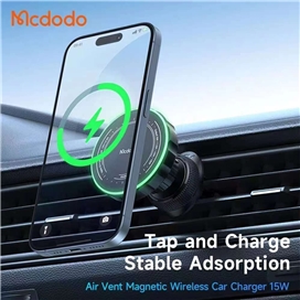 هولدر و شارژر وایرلس مک دودو Mcdodo Atmosphere Light Magnetic Car Charger CH-512