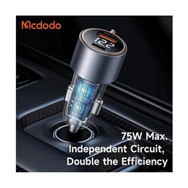 شارژر فندکی 2 پورت 75 وات مک دودو Mcdodo 75W USB-A & USB-C PD Car Charger CC-369