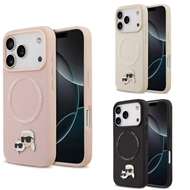 ققاب کارل لاگرفلد Karl Lagerfeld در کنار گربه با مگ سیف مناسب برای Apple iPhone 17 Pro Max