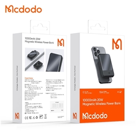 پاوربانک وایرلس مگ سیف مک دودو مدل MCDODO MC-426 ظرفیت 10000 بهمراه کابل شارژ