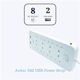 چند راهی برق و شارژر انکر Anker 342 USB Power Strip A9182