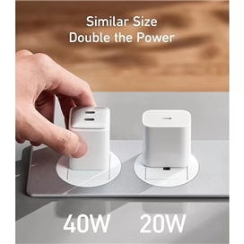 شارژر دیواری 40وات انکر 521 مدل A2038