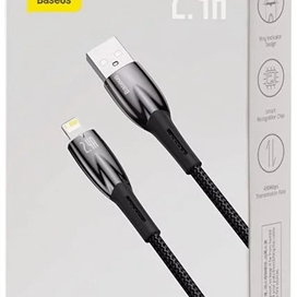 کابل شارژ لایتنینگ 1 متر بیسوس Baseus Glimmer Fast Charging Data Cable CADH000201