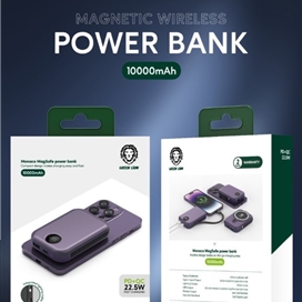 پاوربانک 20000 مگ سیف همراه با کابل تایپ سی گرین لاین Green Lion Monaco MagSafe Powerbank