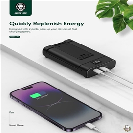 هولدر رویمیزی و پاوربانک 10000 گرین لاین Green Lion PowerBank And Foldable Mobile Stand