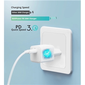 شارژر دیواری 30 وات مدل RP-PC169 راوپاور – Wall Charger