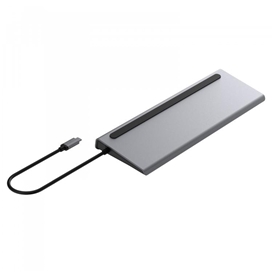 هاب تایپ سی 11 پورت پاورولوژی Powerology Multi-Display USB-C HUB And Laptop Stand P11CHBMCGY