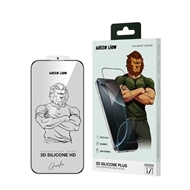 گلس آیفون 17 گرین لاین Green Lion 3D Silicone Plus Iphone 16 GN3DSIL17PCL