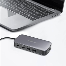 هاب و هارد اکسترنال SSD 512G پاورولوژی Powerology Usb-C Hub & SSD Drive PWSDHB512