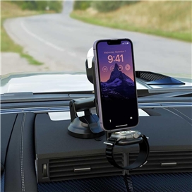 هولدر و شارژر وایرلس همراه با شارژر فندکی پرودو مدل Porodo 3 in 1 MagSafe Car Mount PD-3IN1CMT