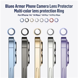 رینگ محافظ لنز آیفون BLUEO Metal Frame Lens Protector Glass مناسب برای Apple iPhone 15