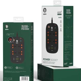 چندراهی برق تایمر دار گرین لاین Green Lion Power Socket GNPS2PDBK