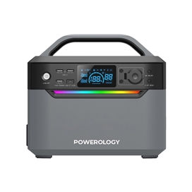 پاورژنراتور قابل حمل 600 وات پاورولوژی Powerology 120000mAh Portable Power Generator Fast Charging 384Wh 600W PPBCHA39