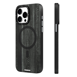 قاب YOUNGKIT یانگکیت Black Wooden Texture Magsafe Series مناسب برای Apple iPhone 14 Pro Max