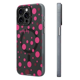 قاب YOUNGKIT یانگکیت Black Polka Dots Magsafe Series مناسب برای Apple iPhone 15 Pro