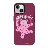 قاب YOUNGKIT یانگکیت Pink Polka Dot Cat Magsafe Series مناسب برای Apple iPhone 13