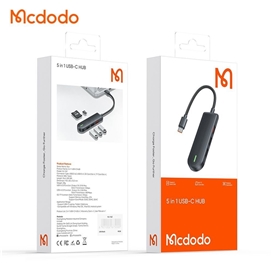 هاب 5 پورت Type C مک دودو Mcdodo HU-1430 5 in 1 USB C HUB