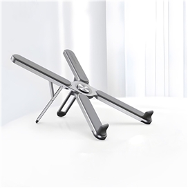 استند لپ تاپ پاورولوژی Powerology Aluminium Folding Laptop Stand Height Adjustable PWAALPFLS تاشو