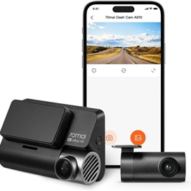 دوربین خودرو شیائومی مدل Xiaomi 70mai 4K A810 HDR Dash Cam Set همراه دوربین عقب