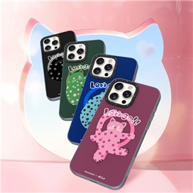 قاب YOUNGKIT یانگکیت Pink Polka Dot Cat Magsafe Series مناسب برای Apple iPhone 15 Pro Max