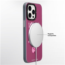 قاب YOUNGKIT یانگکیت Pink Polka Dot Cat Magsafe Series مناسب برای Apple iPhone 15 Pro Max